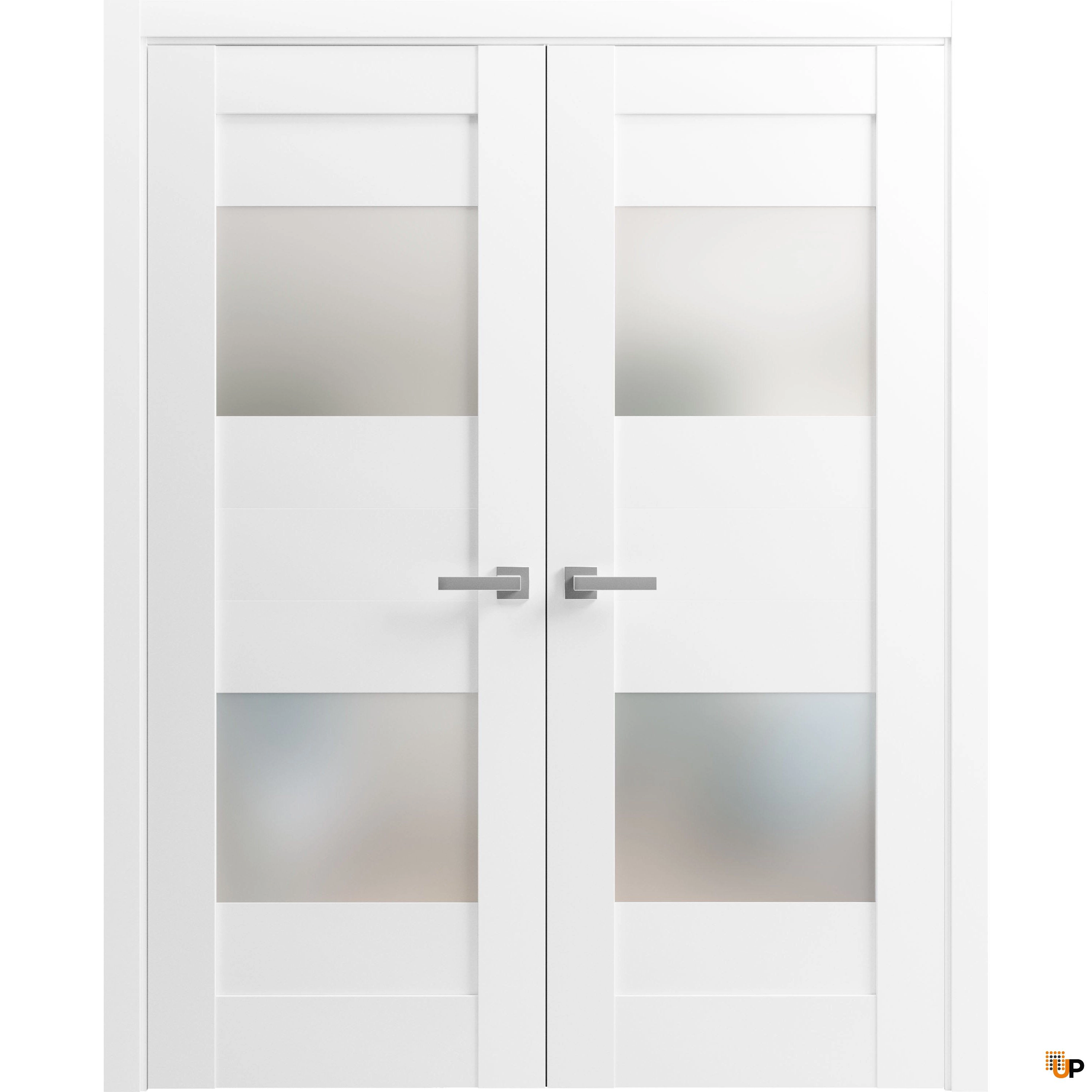 洋書 A Double Singleness Interior Door Sete 6222 36 x 80 (2* 18x80) White | United Porte
