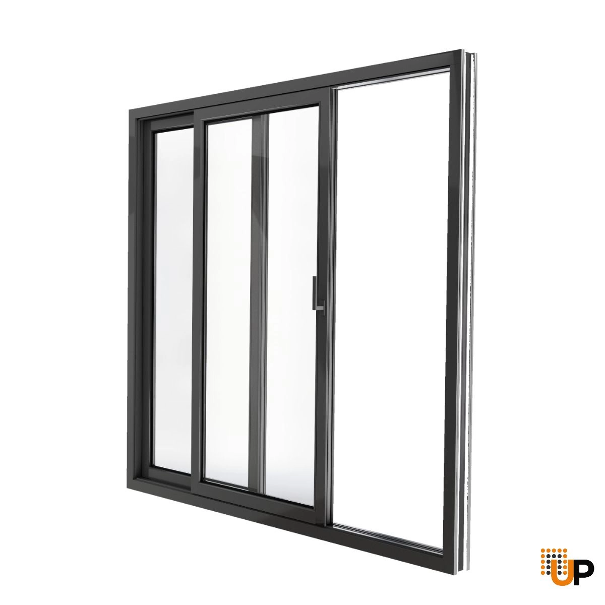 sliding Vinyl french exterior door with tempered glass | Patio