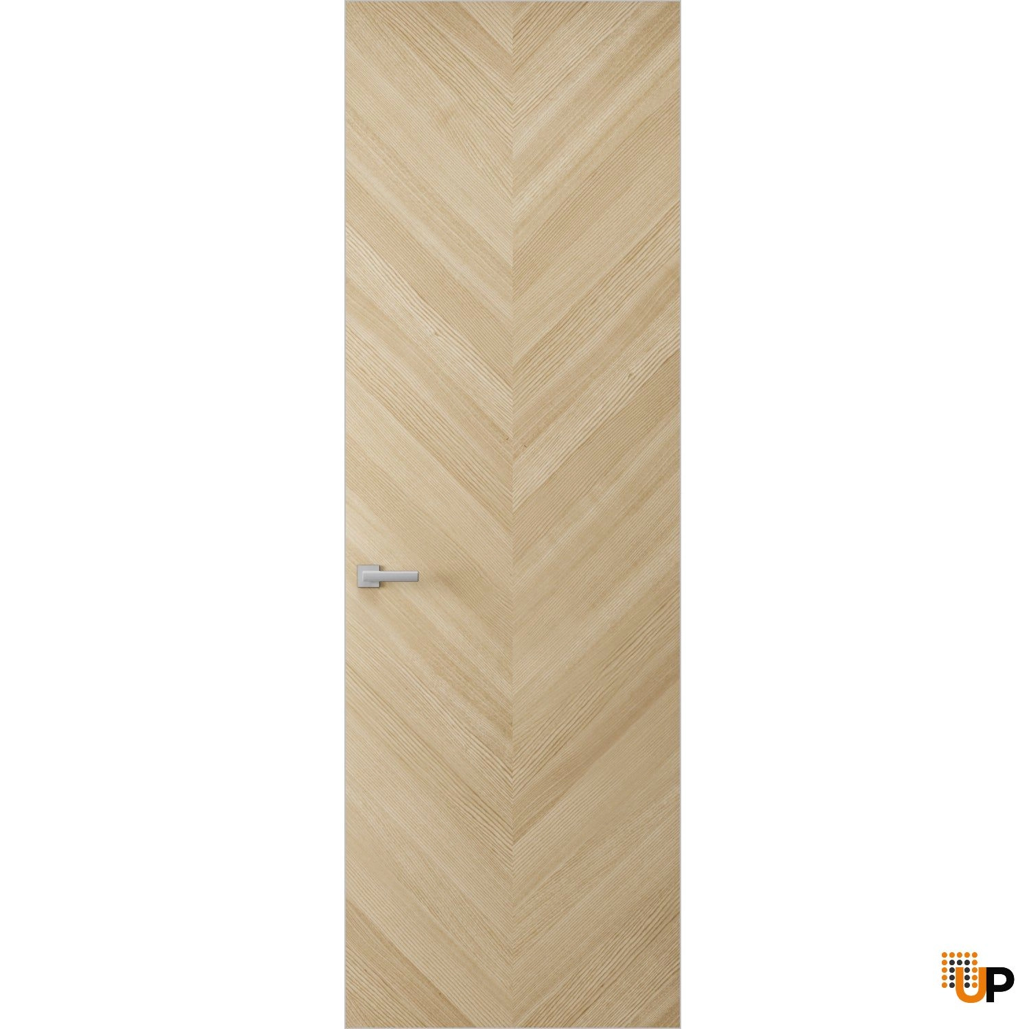 Hidden Door | Ego 5005 Painted White Oak Concealed Metal Frame 18" x 80" Right-hand Inswing photo#1