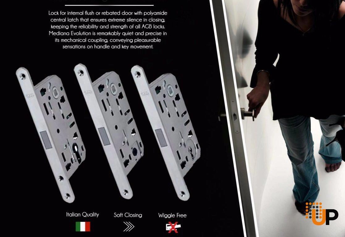 Magnetic Lock White Mortise for Interior Door -Entry photo#3
