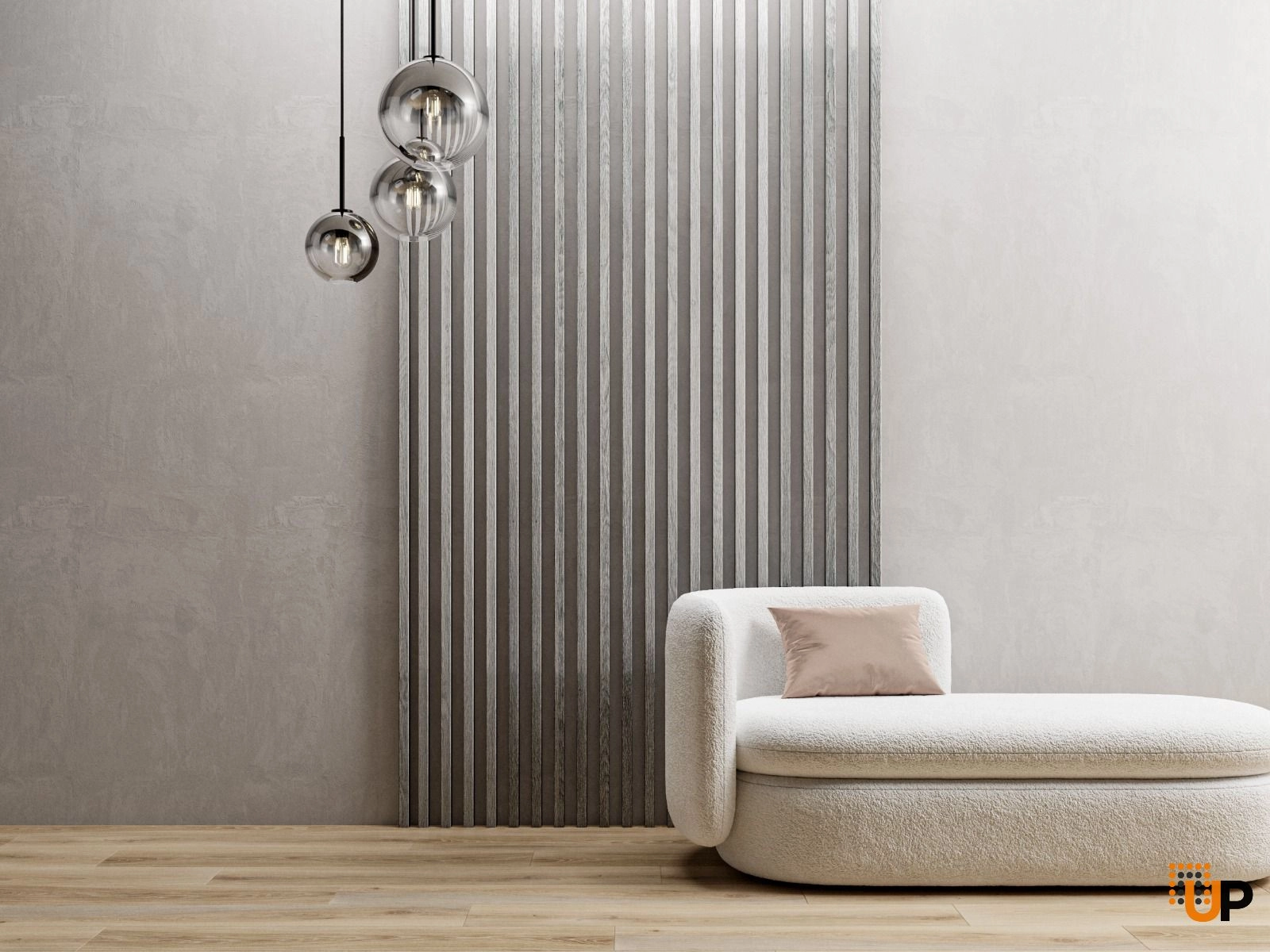 Decorative Wall Panel 106 x 1 3/16 x 1 9/16 Grey | United Porte