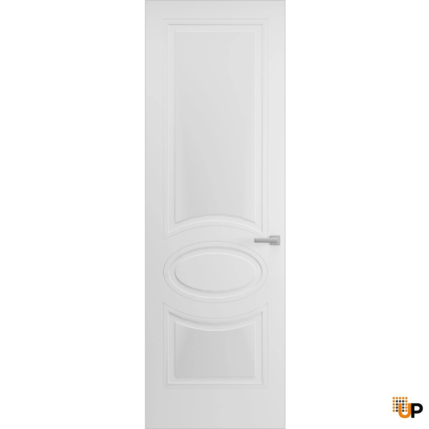Hidden Door | Mela 7001 White Silk Concealed Metal Frame 18" x 80" Left-hand Inswing photo#1