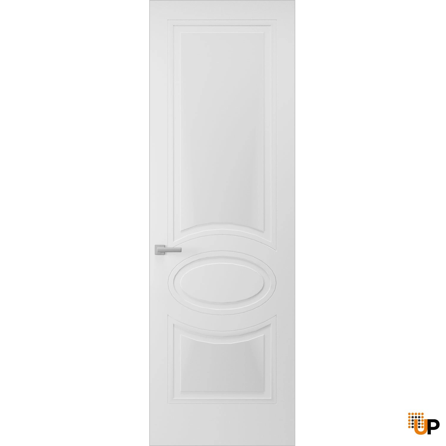 Hidden Door | Mela 7001 White Silk Concealed Metal Frame 18" x 80" Right-hand Inswing photo#1