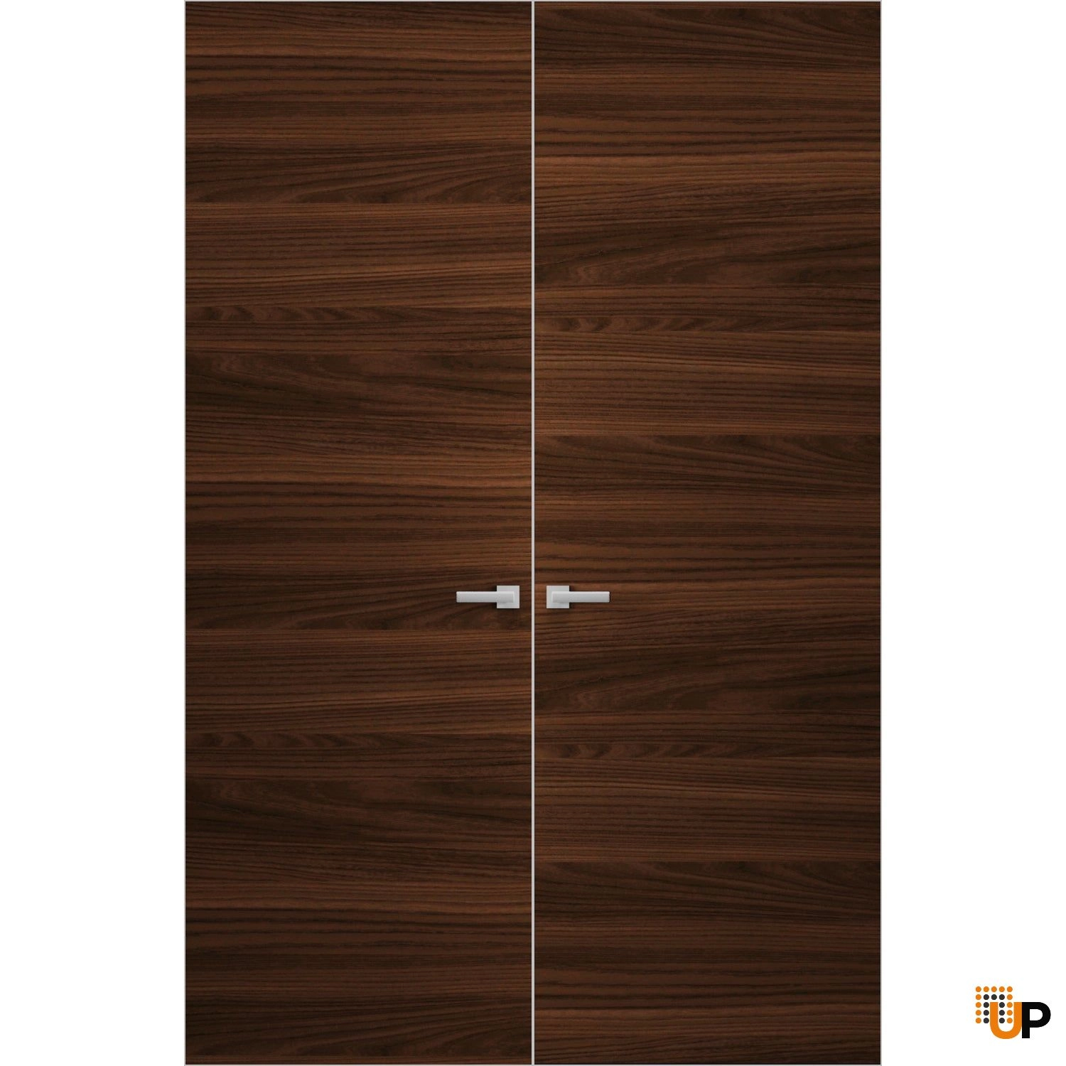 Double solid wood with honeycomb swing flush interior frameless