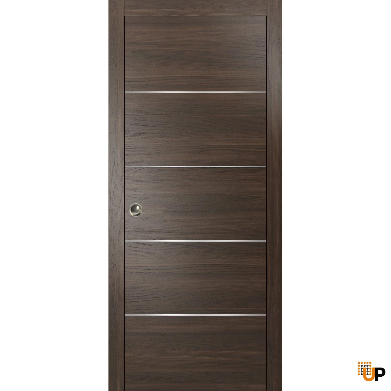 Single solid wood with honeycomb sliding flush interior pocket