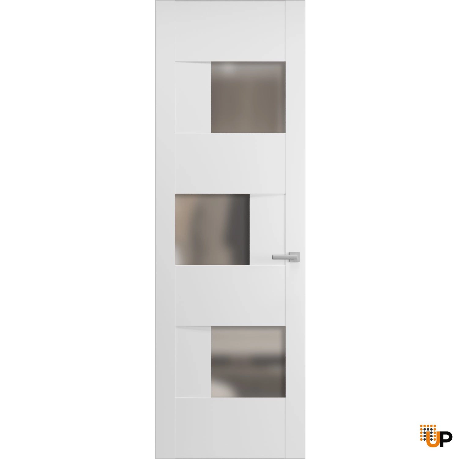 Hidden Door | Sete 6933 White Silk Concealed Metal Frame 18" x 80" Left-hand Inswing photo#1