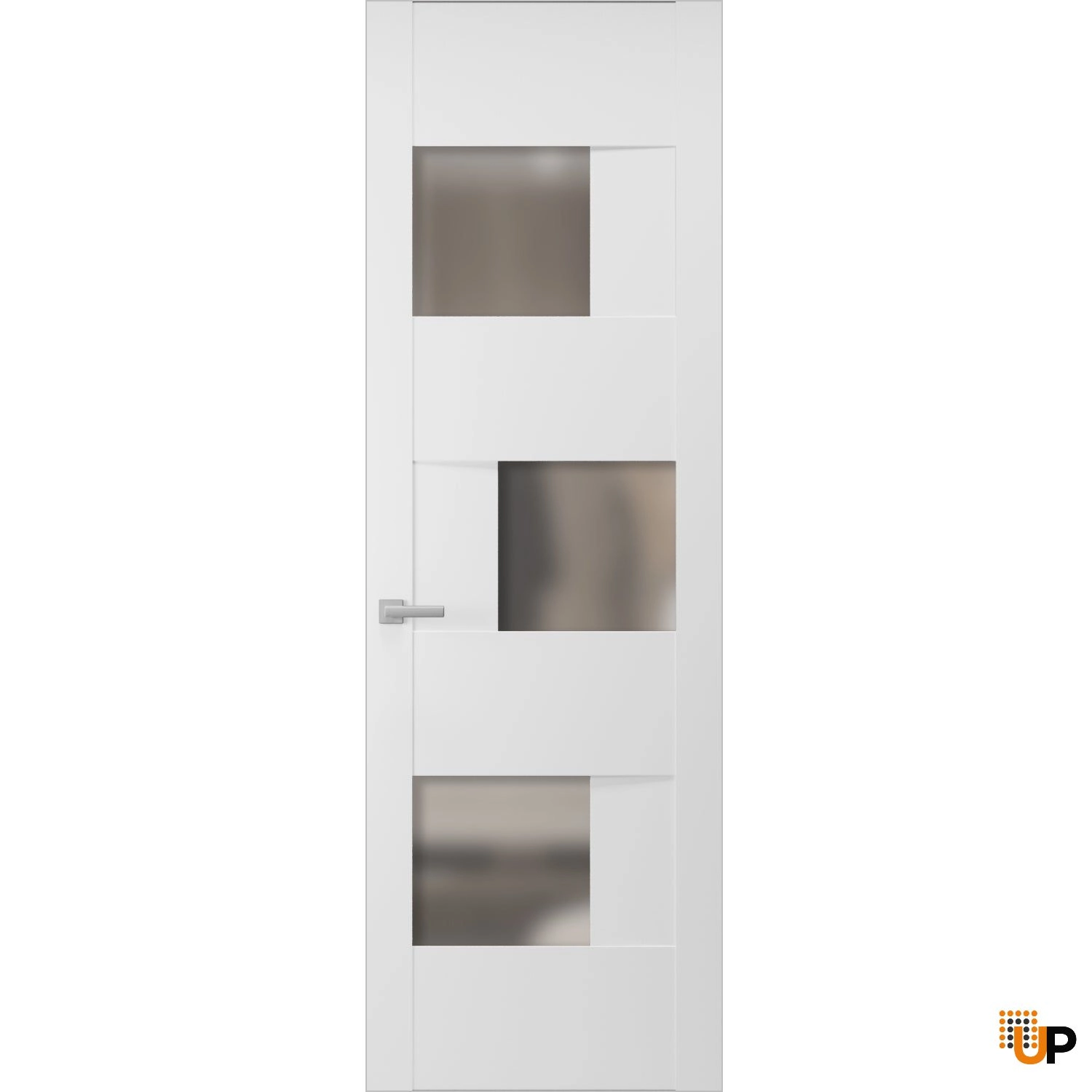 Hidden Door | Sete 6933 White Silk Concealed Metal Frame 18" x 80" Right-hand Inswing photo#1