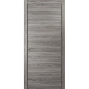 Planum 0010 Interior Modern Flush Wood Door Ginger Ash with Frames Trims Hardware