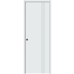 Sliding Pocket Door 42 x 80 inches | BASIC 0111 Arctic White | Kit Rail Hardware | Solid Wood Interior Bedroom Modern Doors
