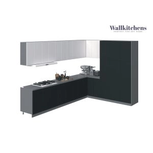 Kitchen Timeless Collection Black & White Gloss Color Base Size 12Ft Wide