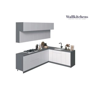 Kitchen Radiance Collection White Gloss Color Base Size 9Ft Wide