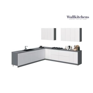 Kitchen Prodigy Collection White Gloss Color Base Size 11Ft Wide