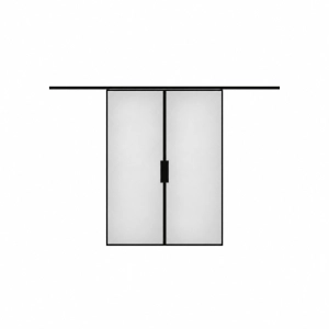Lumo 1900 interior barn double door 48x80 (2* 24x80) black aluminum