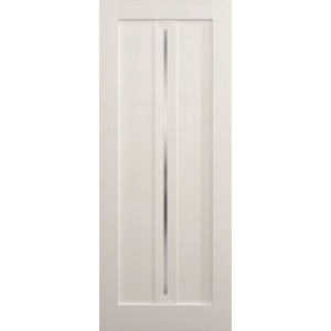 Slab Door Panel 18 x 80 inches | Ego 5014 Painted White Oak | Wood Veneer Doors | Pocket Closet Sliding Barn