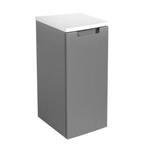 Side&nbsp;Vanity&nbsp;Cabinet Delux Collection Gray Matt Color 12 Inch-Right