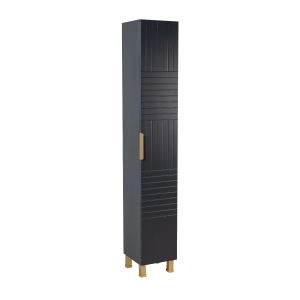 Side Vanity Cabinet Trevi Collection  Anthracite Color 12"