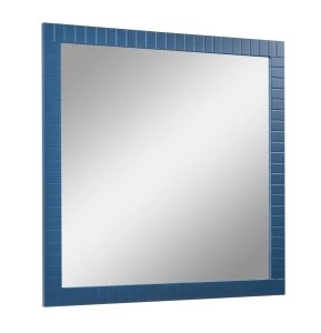 Mirror For Bath Vanity Trevi Collection Blue Matte 40"