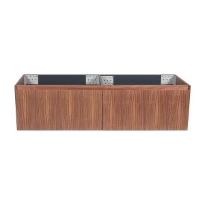 Vanity Premium, Walnut, Wall Mount 60"  without sink 
