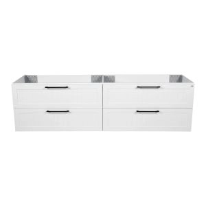 Vanity Raphael, White Matte, Wall Mount 60"  without sink 