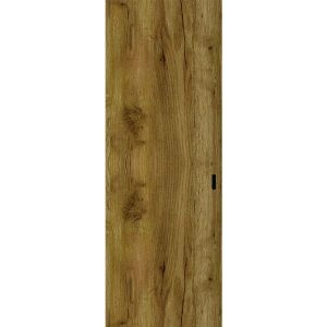 Hidden Barn | Basic 3001 Antique Oak | Wood Veneer Doors | Magic Concealed Sliding Set | 28" x 80"