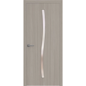 Interior Solid French Door 18 x 80 inches | BASIC 3002 Oak Franko | Single Regular Panel Frame Handle | Bathroom Bedroom Modern Doors