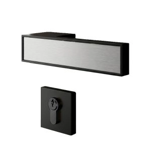 Door Euro Handle 3084 for Magnetic Lock, Black Entry