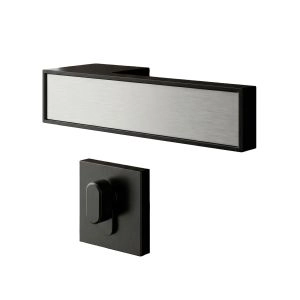 Door Euro Handle 3084 for Magnetic Lock, Black Privacy