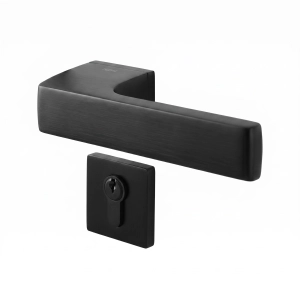 Door Euro Handle 3099 for Magnetic Lock, Black Entry
