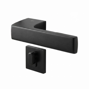 Door Euro Handle 3099 for Magnetic Lock, Black Privacy