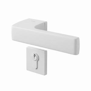 Door Euro Handle 3099 for Magnetic Lock, White Entry