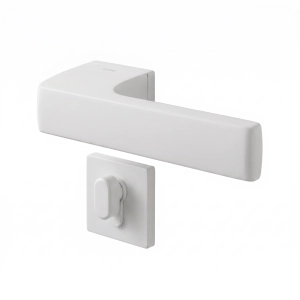 Door Euro Handle 3099 for Magnetic Lock, White Privacy