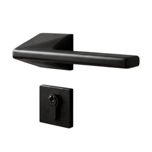 Door Euro Handle 4130 for Magnetic Lock, Black Entry
