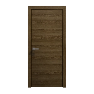 Interior Solid French Door 18 x 96 inches | Ego 5000 Marble Oak | Single Regular Panel Frame Handle | Bathroom Bedroom Modern Doors