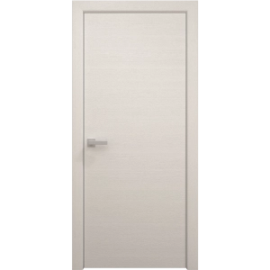 Interior Solid French Door 18 x 80 inches | Ego 5000 Painted White Oak | Single Regular Panel Frame Handle | Bathroom Bedroom Modern Doors