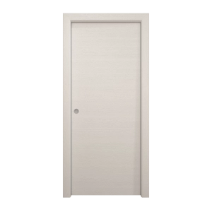 Sliding Pocket Door 32 x 84 inches | Ego 5000 Painted White Oak | Kit Rail Hardware | Solid Wood Interior Bedroom Modern Doors