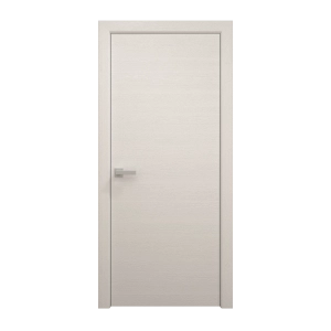 Interior Solid French Door 18 x 96 inches | Ego 5000 Painted White Oak | Single Regular Panel Frame Handle | Bathroom Bedroom Modern Doors