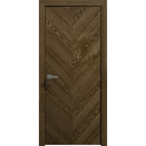 Interior Solid French Door 18 x 80 inches | Ego 5005 Marble Oak | Single Regular Panel Frame Handle | Bathroom Bedroom Modern Doors