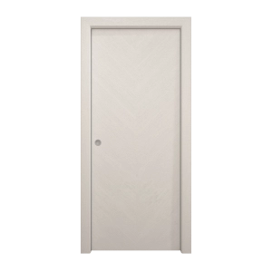 Sliding Pocket Door 36 x 84 inches | Ego 5005 Painted White Oak | Kit Rail Hardware | Solid Wood Interior Bedroom Modern Doors