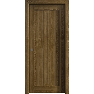 Sliding Pocket Door 18 x 84 inches | Ego 5006 Marble Oak | Kit Rail Hardware | Solid Wood Interior Bedroom Modern Doors