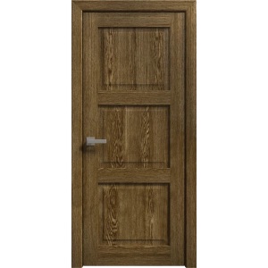 Interior Solid French Door 18 x 80 inches | Ego 5010 Marble Oak | Single Regular Panel Frame Handle | Bathroom Bedroom Modern Doors