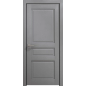 Interior Solid French Door 18 x 80 inches | Ego 5012 Painted Grey Oak | Single Regular Panel Frame Handle | Bathroom Bedroom Modern Doors