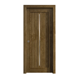 Sliding Pocket Door 32 x 96 inches | Ego 5014 Marble Oak | Kit Rail Hardware | Solid Wood Interior Bedroom Modern Doors