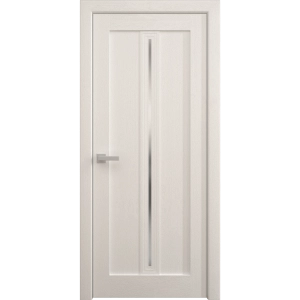 Interior Solid French Door 18 x 80 inches | Ego 5014 Painted White Oak | Single Regular Panel Frame Handle | Bathroom Bedroom Modern Doors