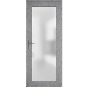 Manux 8102 exterior metal-plastic door 30x80 grey upvc