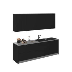 Kitchen Fusion Collection Black Color Base Size 8.5Ft Wide