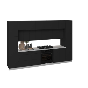 Kitchen Luxe Collection Black Color Base Size 12Ft Wide
