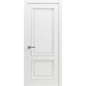 Modern Wood Interior Door with Hardware | Majestic 9007 Painted White | Single Panel Frame Trims | Bathroom Bedroom Sturdy Doors - 16" x 78"