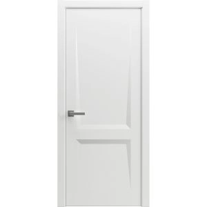 Modern Wood Interior Door with Hardware | Majestic 9011 Painted White | Single Panel Frame Trims | Bathroom Bedroom Sturdy Doors - 16" x 78"