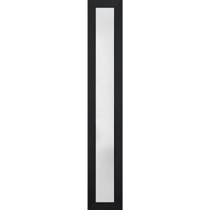 Metal-Plastic Side Lite for Entry Door Black-14" x 82"