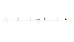 Barn Sliding Hardware Kit Track Rail Set-6.6FT Bypass Barn-White